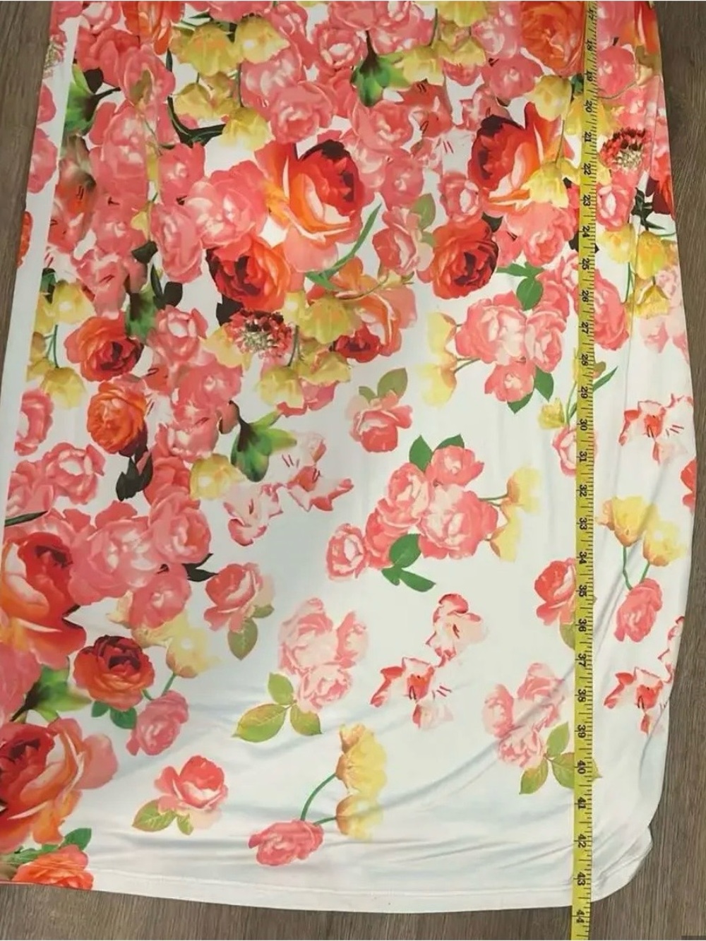 Cache Vintage Y2K Floral Halter Cross Back Maxi Dress Rhinestone M - Picture 5 of 9